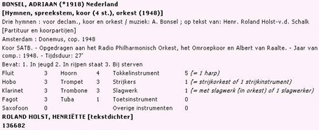 Voorbeeld van een record klassieke muziek